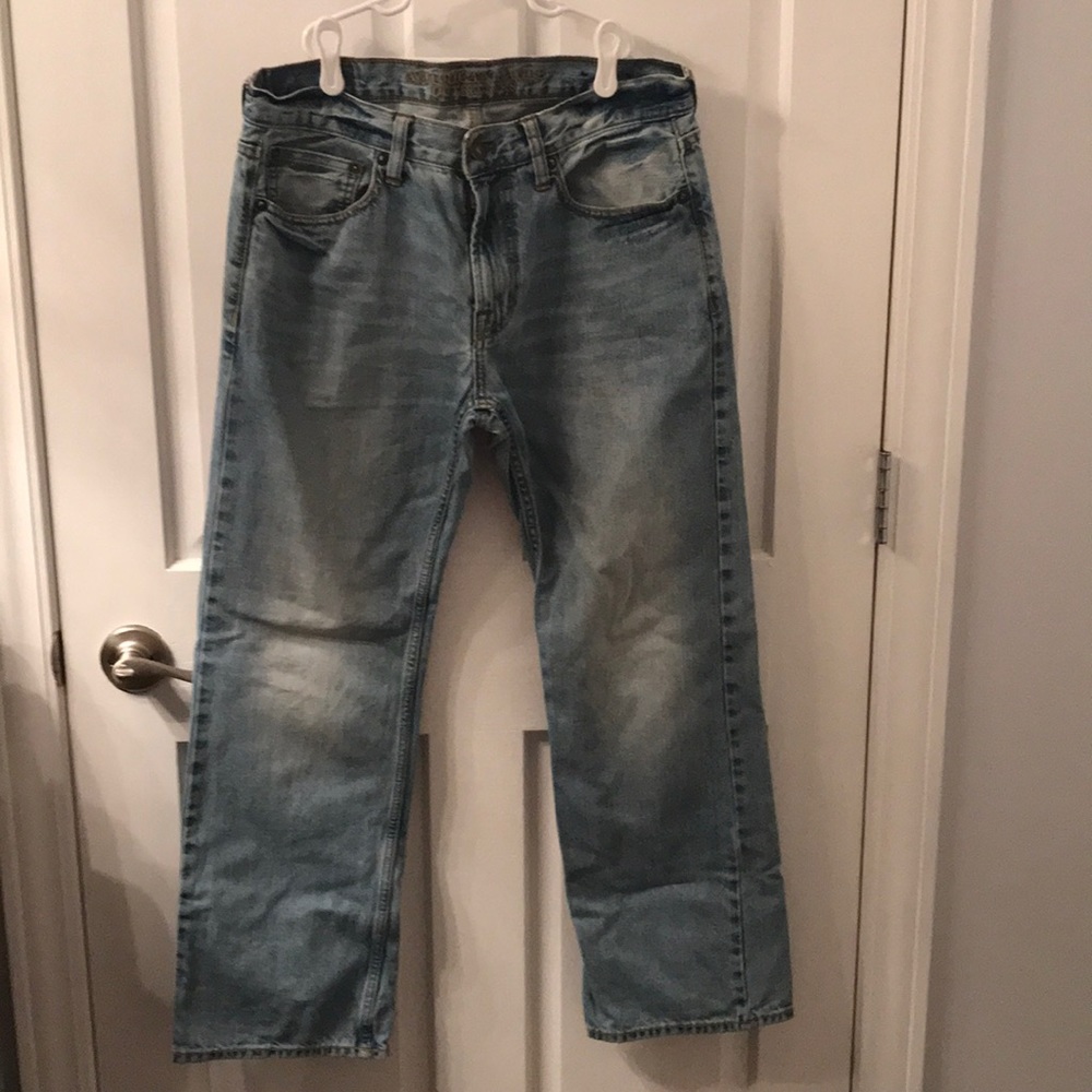 American Eagle light wash original boot jeans